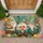 Three Garden Gnomes With Tulips And Butterflies For A Cheerful Springtime Home Entry Doormat - 1