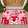Valentine Gnome Holding a Heart with Gifts for Sweet Seasonal Celebrations Doormat - 1