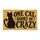 Quirky Black Cat Silhouette with Witty Cat Lover Humor for Cozy Home Entryway Style Doormat - 6