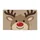 Red-Nosed Reindeer Face for Rustic Christmas Entryway Holiday Cheer and Seasonal Decor Doormat - 6