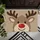 Red-Nosed Reindeer Face for Rustic Christmas Entryway Holiday Cheer and Seasonal Decor Doormat - 5