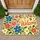 Colorful Wildflower Welcome for a Cheerful Cottage Entryway and Flower-Loving Home Doormat - 1