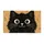 Big-Eyed Black Cat Face for Cozy Cat-Lover Homes and Playful Everyday Living Spaces Doormat - 6