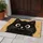 Big-Eyed Black Cat Face for Cozy Cat-Lover Homes and Playful Everyday Living Spaces Doormat - 4