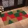 Red Green And Brown Christmas Tree Blocks For Cozy Holiday Home Decorating Doormat - 2