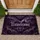 Purple Bat Halloween Scene for Spooky Seasonal Entryway and Haunted Home Decor Displays Doormat - 1