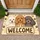 Three Cute Poodle Faces for Cheerful Entryway Decor and Dog Lover Housewarming Gifts Doormat - 1