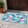 Mermaid Scale Turquoise Pink And Gold Shimmer For Coastal Bathroom And Beach Home Decor Doormat - 4
