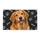 Golden Retriever Portrait With Paw Prints For Dog Lovers And Pet-Friendly Homes Doormat - 6