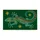 Tribal Teal Lizard With Golden Stars for Eclectic Entryway Style Doormat - 6