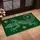 Tribal Teal Lizard With Golden Stars for Eclectic Entryway Style Doormat - 2