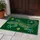 Tribal Teal Lizard With Golden Stars for Eclectic Entryway Style Doormat - 4
