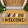 Colorful Farm Chickens Welcome Guests With Cheerful Country Charm for Farmhouse Homes Doormat - 1