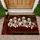 Spotted Dalmatian Puppies Lounging on Red Chaise for Cozy Pet Lover Home Styling Doormat - 1