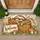 Sleepy Sloth in Woven Basket with Welcome Sign for Cozy Nature-Inspired Entryways Doormat - 1