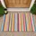 Vibrant Multicolor Vertical Stripes for Cheerful Entryway Style and Everyday Home Living Doormat - 1