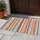 Vibrant Multicolor Vertical Stripes for Cheerful Entryway Style and Everyday Home Living Doormat - 4
