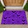 Purple Spiderwebs And Black Bats For A Spooky Halloween Entrance And Seasonal Home Style Doormat - 1