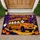 Haunted Orange School Bus With Friendly Ghosts For Halloween Nighttime Family Fun Doormat - 1