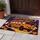 Haunted Orange School Bus With Friendly Ghosts For Halloween Nighttime Family Fun Doormat - 4