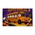 Haunted Orange School Bus With Friendly Ghosts For Halloween Nighttime Family Fun Doormat - 6