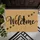 Black Cat Welcome Script with Paw Prints for Cozy Cat Lover Entryway and Home Style Doormat - 5