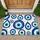 Blue Evil Eye Talismans for a Colorful, Protective Everyday Entryway Doormat - 1