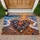 Sunset Shore Pebble Heart Scene for Coastal Home Entryway Style and Beach Lovers Doormat - 1
