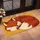 Curled Sleeping Red Fox on Golden Ochre for Cozy Woodland-Inspired Home Interiors Doormat - 2