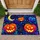 Neon Halloween Jack-O’-Lanterns and Moon for Spooky Autumn Celebrations at Home Doormat - 1