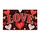 Bold Red and White LOVE Hearts for Valentine's Day Romance and Cozy Home Entryways Doormat - 6