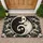 Yin Yang Cat Duo for Calm Zen Meditation Spaces and Peaceful Homes for Cat Lovers Doormat - 1
