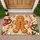 Gingerbread Man Candy Cane Mugs Christmas Treats for Cozy Holiday Kitchen Entryways Doormat - 1
