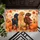 Three Cozy Dogs with Pumpkins and Autumn Leaves for a Warm Fall Home Entryway Doormat - 5