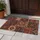 Vintage Red Persian Patchwork Motifs for Cozy Eclectic Bohemian Home Living Spaces Doormat - 4