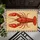 Bright Red Crawfish on Rustic Plaid for Southern Kitchen Charm and Country Home Style Doormat - 5