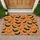 Black And Orange Flying Bats For A Playful Halloween Home Entrance Doormat - 1