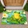 Playful Cartoon Frog on Lily Pad for Cheerful Nature-Inspired Homes and Garden Lovers Doormat - 1