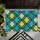 Teal And Lime Quatrefoil Motifs For A Colorful Modern Entryway, Contemporary Home Doormat - 5