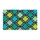 Teal And Lime Quatrefoil Motifs For A Colorful Modern Entryway, Contemporary Home Doormat - 6