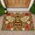 Vintage Floral Bee Garden Motif for Rustic Country Home Entryway and Cottage Style Doormat - 1