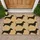 Dachshund Silhouettes for Dog Lovers and Cozy Country Home Entryway Decorating Doormat - 1