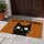 Black Cat Welcome Peasants Humor for Quirky Cat Lovers and Playful Home Entry Style Doormat - 4