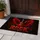 Red Winged Electric Guitar And Rock Music Style For Bold Music Lovers And Home Entryways Doormat - 4