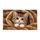 Fluffy Kitten Peeking From Cozy Blanket Nest for Cat Lovers and Cozy Homes Doormat - 6