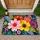 Vibrant Pop Floral Blooms for Colorful Farmhouse Entryways and Cheerful Everyday Living Doormat - 1