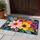 Vibrant Pop Floral Blooms for Colorful Farmhouse Entryways and Cheerful Everyday Living Doormat - 4