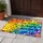 Rainbow Sun and Floral Encouragement for a Cheerful, Positive Everyday Home Entryway Doormat - 4