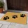 Black Paw Prints on Golden Tan for Pet Lovers and Welcoming Everyday Home Entryways Doormat - 4