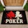 Bold Poker Card Suits and Lettering for Game Night Style, Casino Fans, and Card Players Doormat - 1